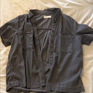 Madewell Charcoal Button-Down Shirt